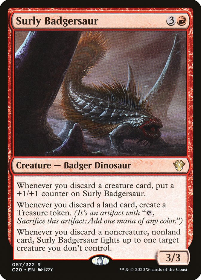 Surly Badgersaur [Commander 2020] | Good Games Morley