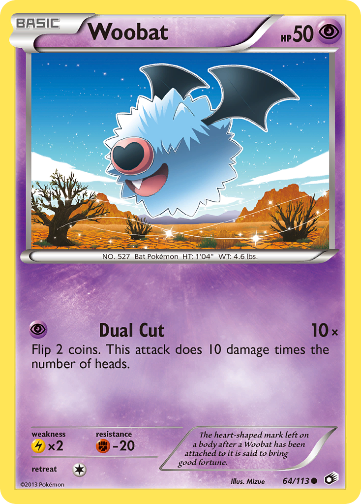Woobat (64/113) [Black & White: Legendary Treasures] | Good Games Morley