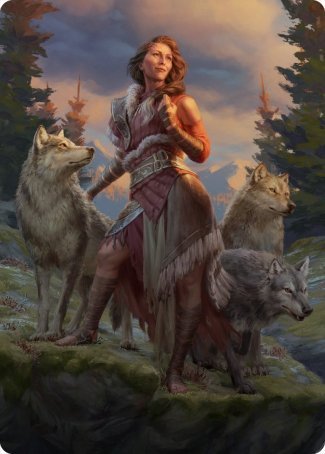 Arlinn, the Pack's Hope 1 Art Card [Innistrad: Midnight Hunt Art Series] | Good Games Morley
