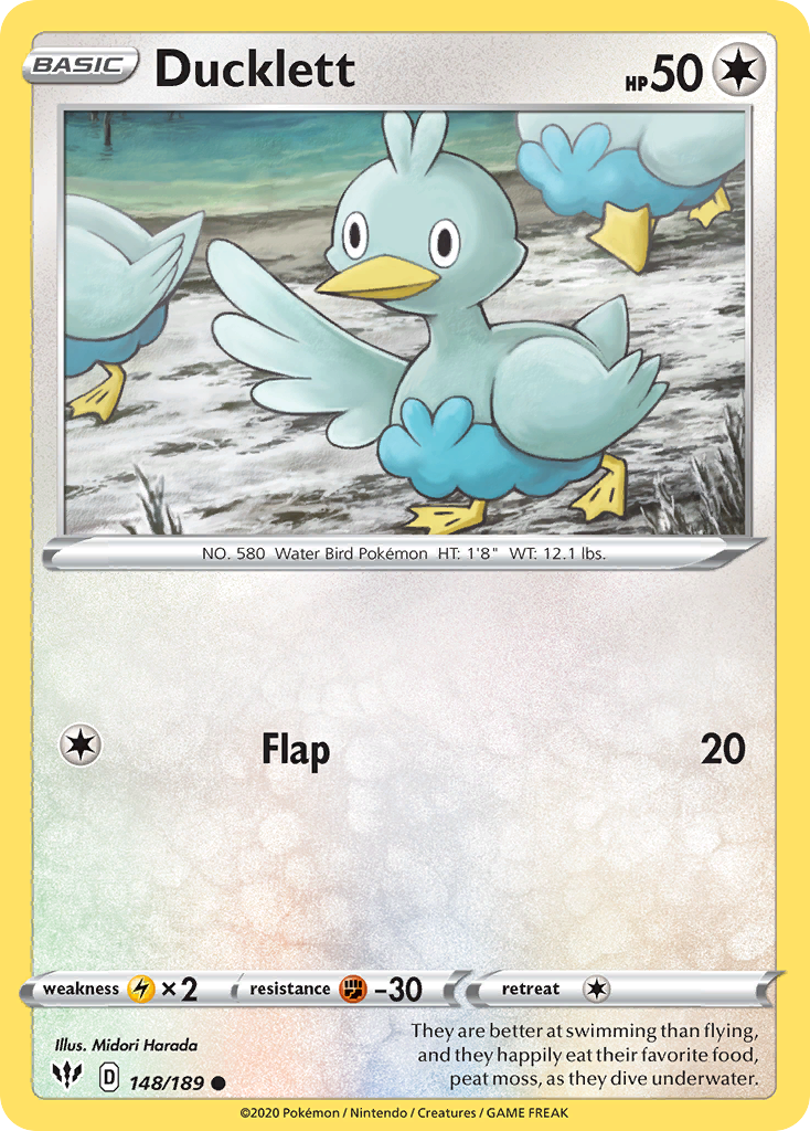 Ducklett (148/189) [Sword & Shield: Darkness Ablaze] | Good Games Morley