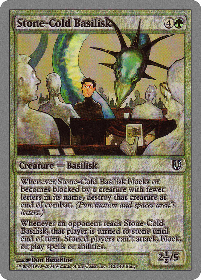 Stone-Cold Basilisk [Unhinged] | Good Games Morley