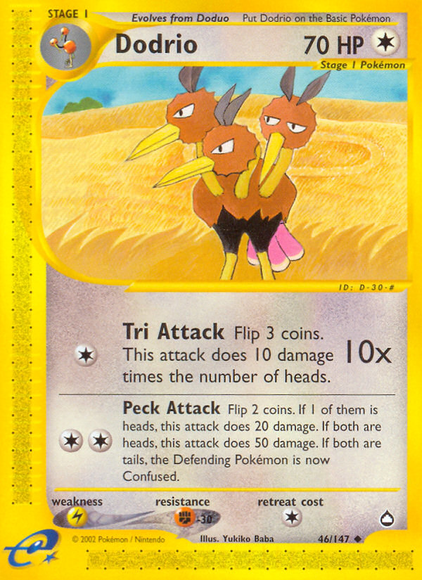 Dodrio (46/147) [Aquapolis] | Good Games Morley