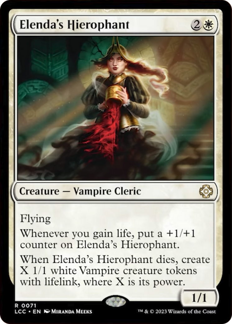 Elenda's Hierophant [The Lost Caverns of Ixalan Commander] | Good Games Morley