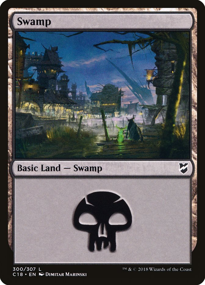 Swamp (300) [Commander 2018] | Good Games Morley