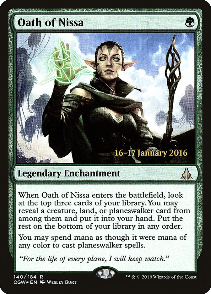 Oath of Nissa [Oath of the Gatewatch Prerelease Promos] | Good Games Morley
