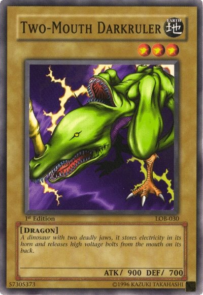 Two-Mouth Darkruler [LOB-030] Common | Good Games Morley