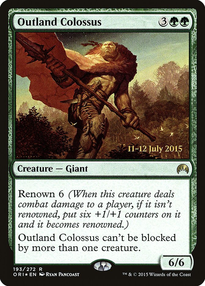 Outland Colossus [Magic Origins Prerelease Promos] | Good Games Morley