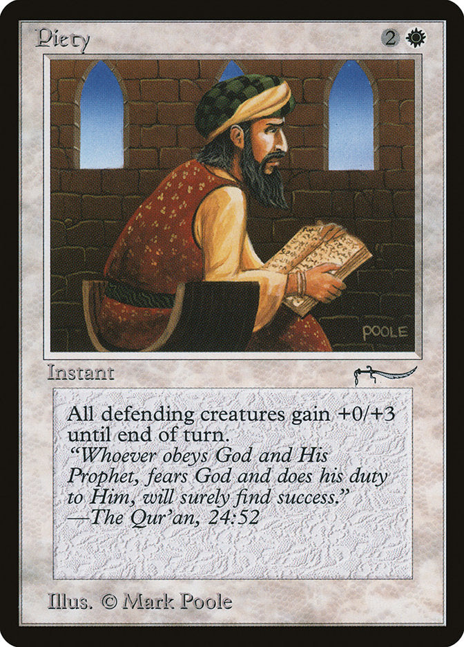 Piety (Dark Mana Cost) [Arabian Nights] | Good Games Morley