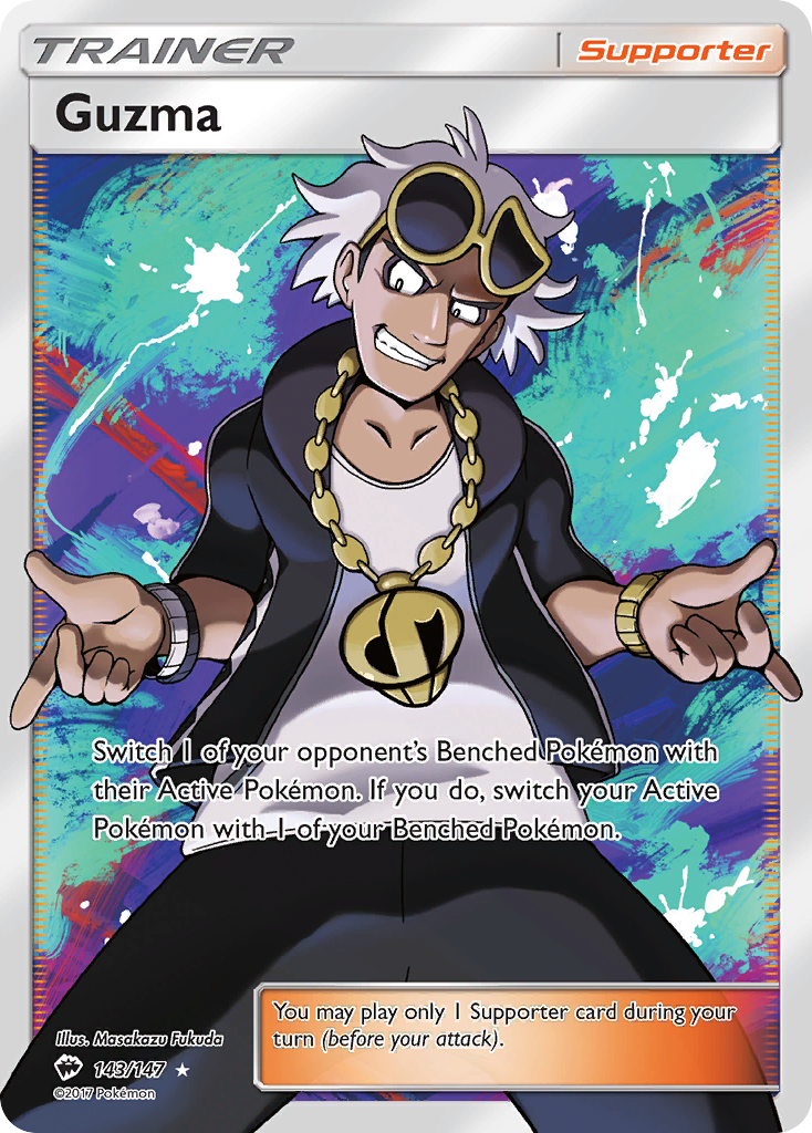 Guzma (143/147) [Sun & Moon: Burning Shadows] | Good Games Morley