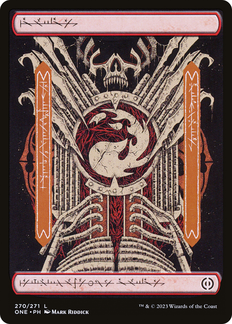 Mountain (270) (Phyrexian) [Phyrexia: All Will Be One] | Good Games Morley