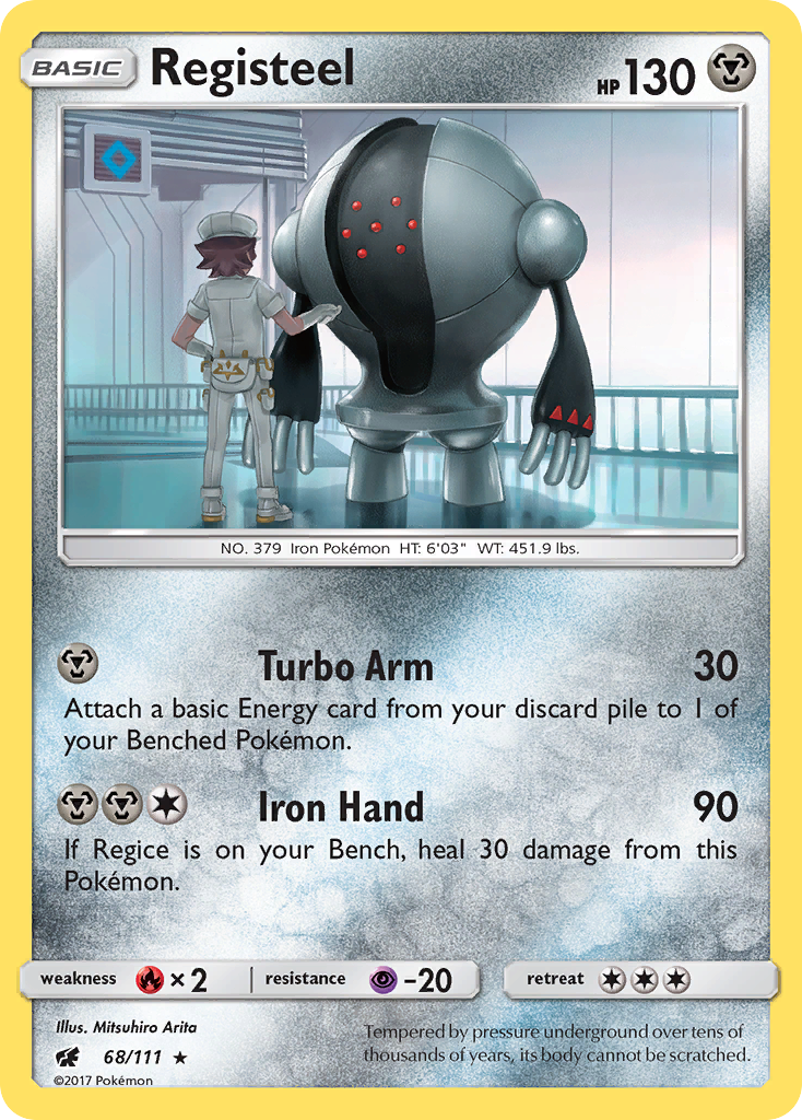Registeel (68/111) [Sun & Moon: Crimson Invasion] | Good Games Morley
