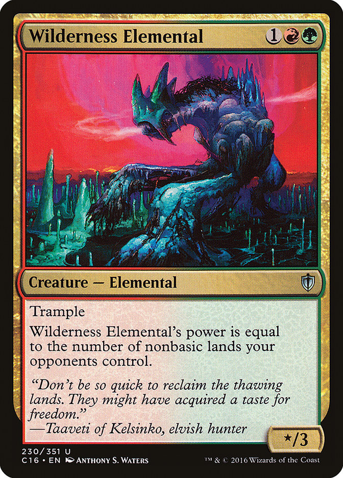 Wilderness Elemental [Commander 2016] | Good Games Morley