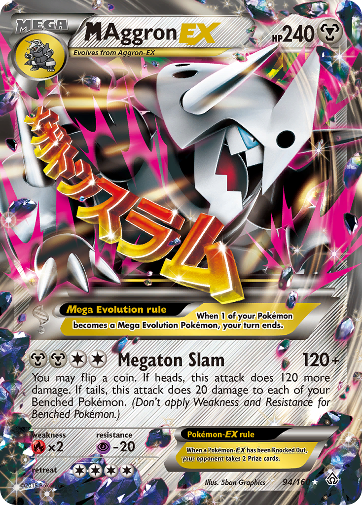 M Aggron EX (94/160) [XY: Primal Clash] | Good Games Morley