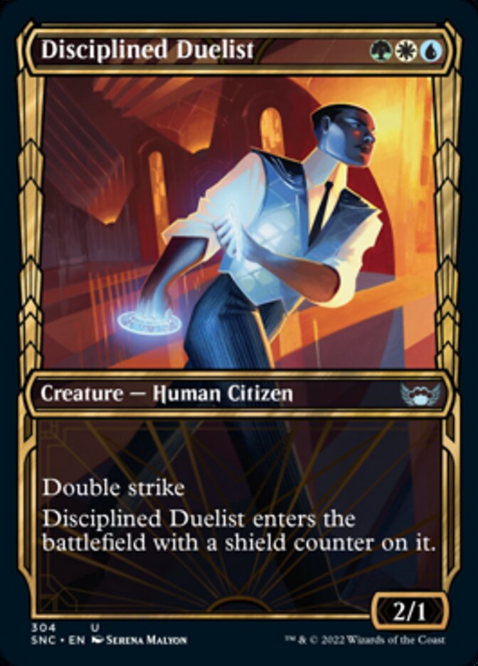 Disciplined Duelist (Showcase Golden Age) [Streets of New Capenna] | Good Games Morley