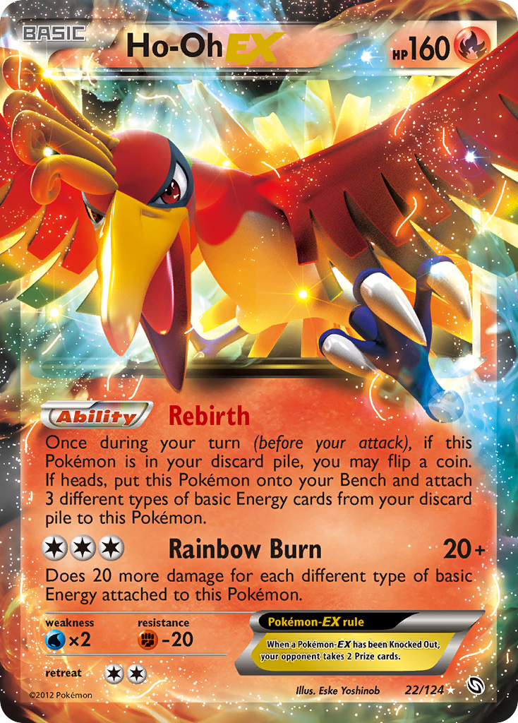 Ho-Oh EX (22/124) [Black & White: Dragons Exalted] | Good Games Morley