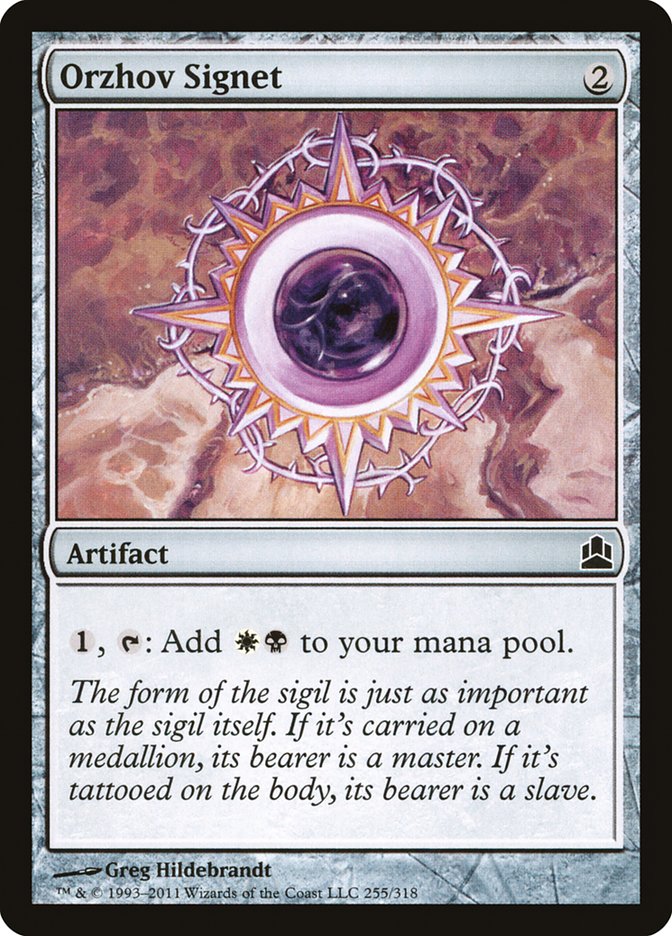 Orzhov Signet [Commander 2011] | Good Games Morley