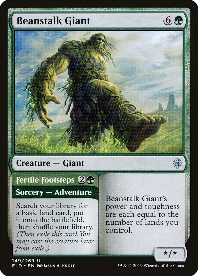 Beanstalk Giant // Fertile Footsteps [Throne of Eldraine] | Good Games Morley