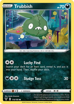 Trubbish (110/185) [Sword & Shield: Vivid Voltage] | Good Games Morley