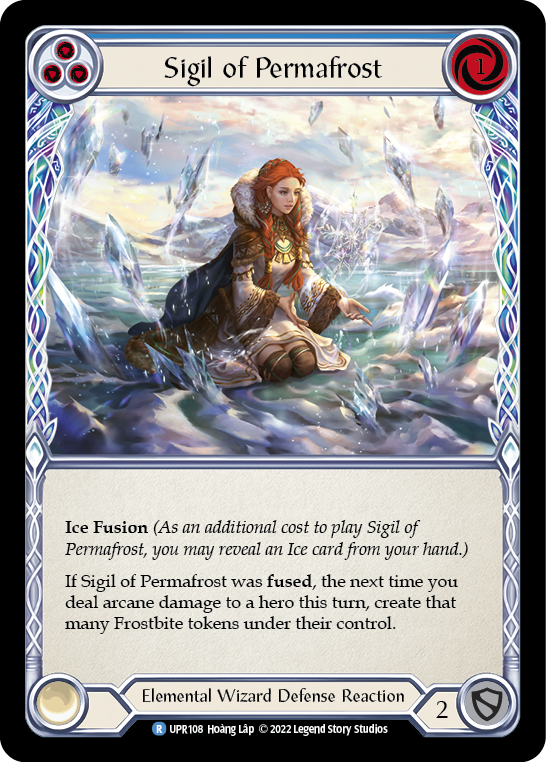 Sigil of Permafrost (Blue) [UPR108] (Uprising)  Rainbow Foil | Good Games Morley