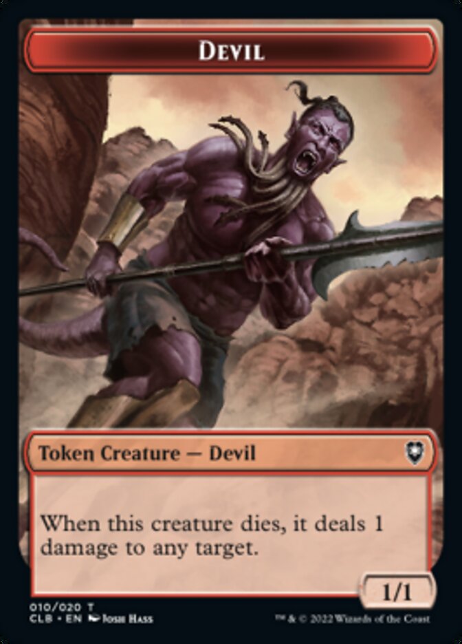 Devil Token [Commander Legends: Battle for Baldur's Gate Tokens] | Good Games Morley