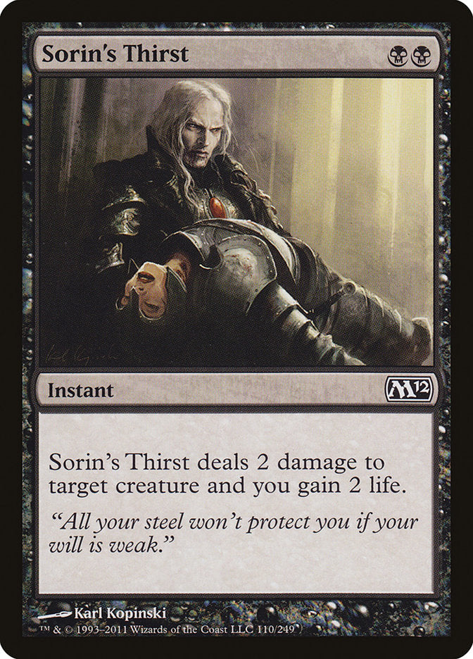 Sorin's Thirst [Magic 2012] | Good Games Morley