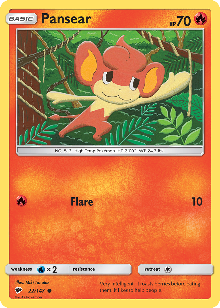 Pansear (22/147) [Sun & Moon: Burning Shadows] | Good Games Morley