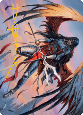 Liesa, Forgotten Archangel Art Card (Gold-Stamped Signature) [Innistrad: Midnight Hunt Art Series] | Good Games Morley