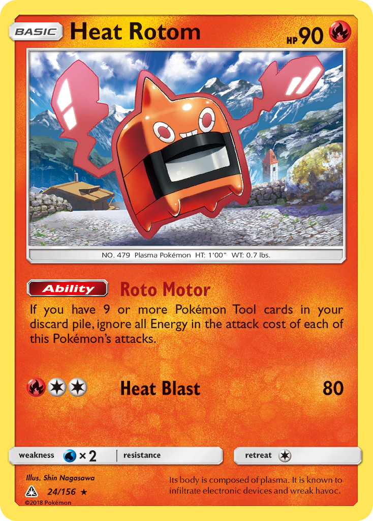 Heat Rotom (24/156) [Sun & Moon: Ultra Prism] | Good Games Morley