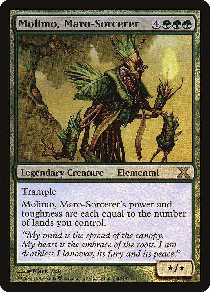Molimo, Maro-Sorcerer (Premium Foil) [Tenth Edition] | Good Games Morley