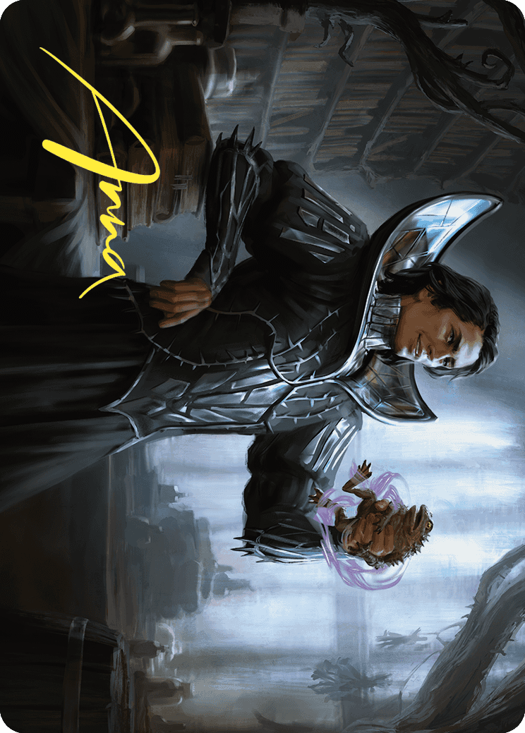 Spiteful Hexmage Art Card (Gold-Stamped Signature) [Wilds of Eldraine Art Series] | Good Games Morley
