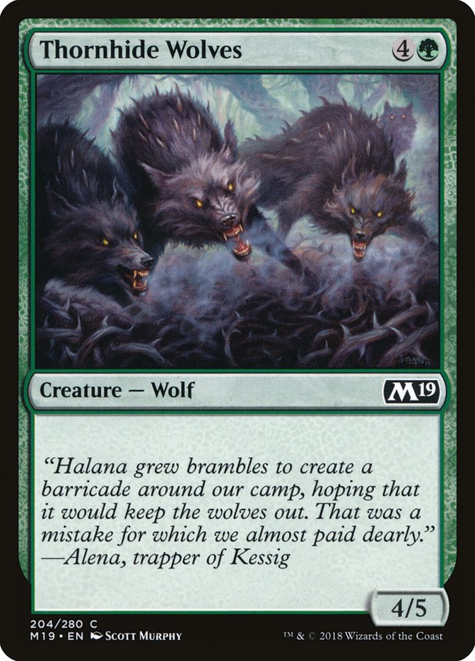 Thornhide Wolves [Core Set 2019] | Good Games Morley