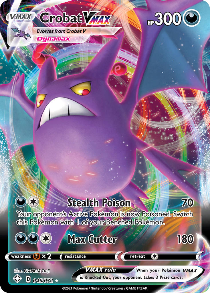 Crobat VMAX (045/072) [Sword & Shield: Shining Fates] | Good Games Morley