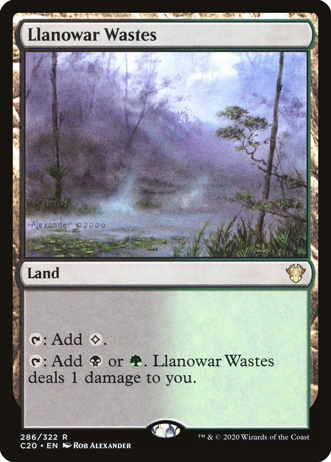 Llanowar Wastes [Commander 2020] | Good Games Morley