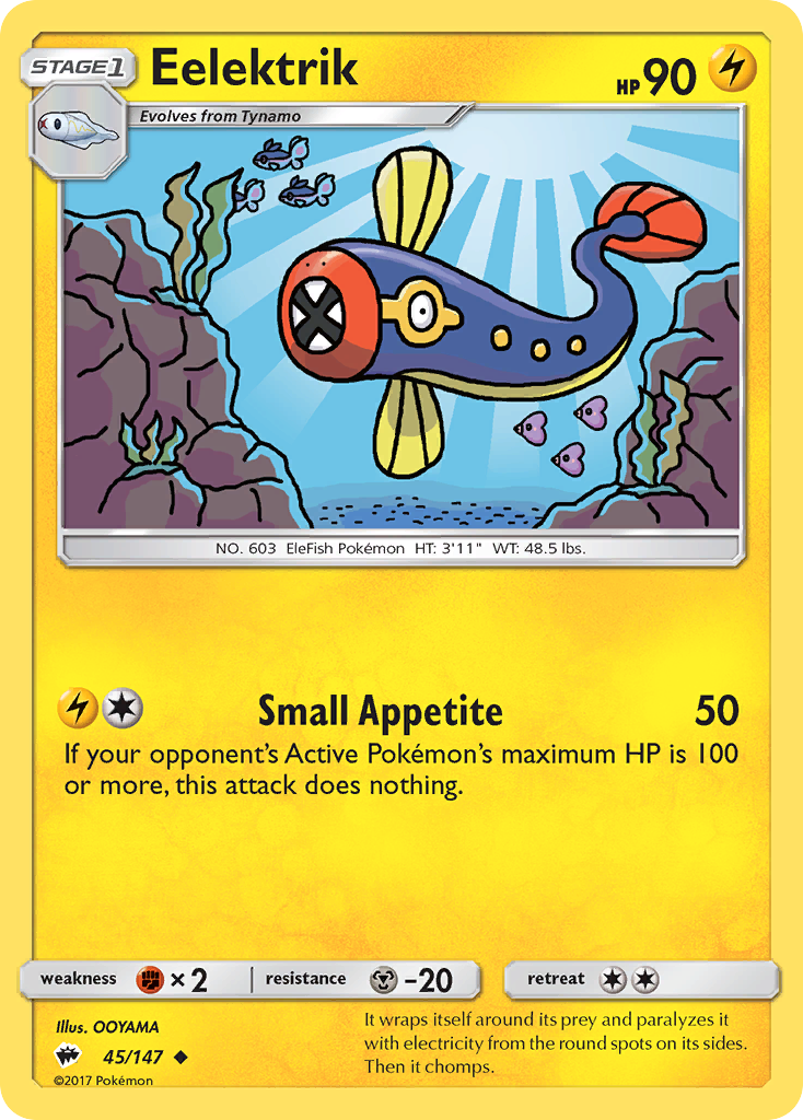 Eelektrik (45/147) [Sun & Moon: Burning Shadows] | Good Games Morley