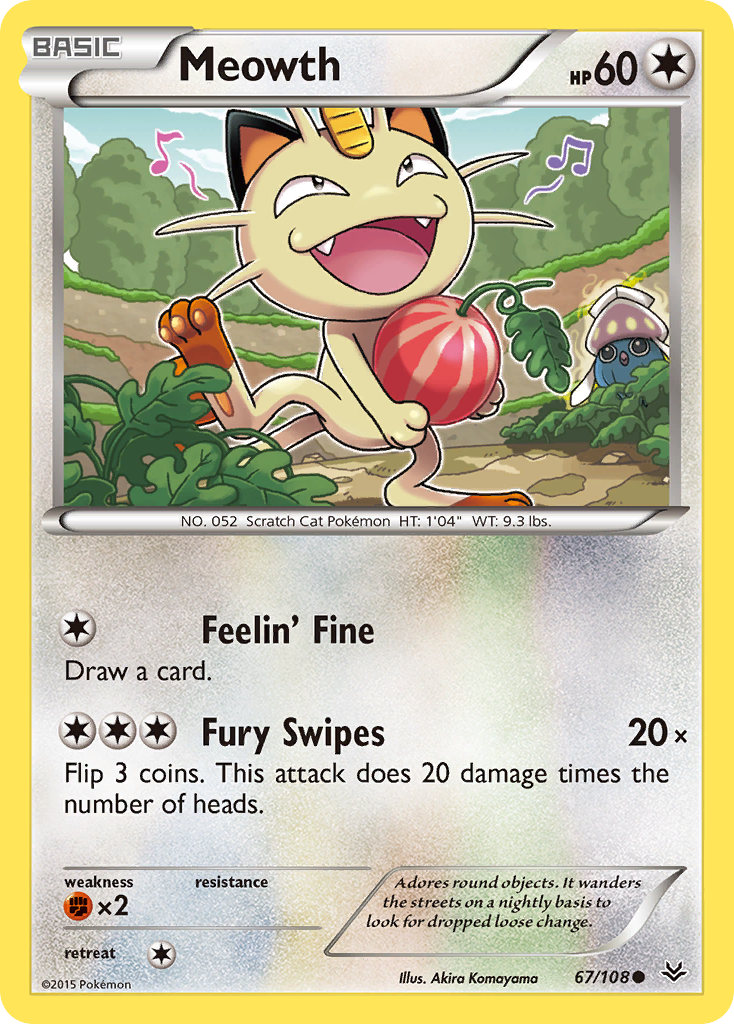 Meowth (67/108) [XY: Roaring Skies] | Good Games Morley