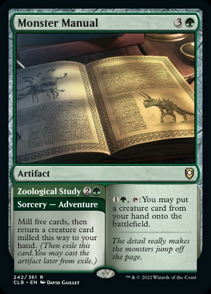 Monster Manual // Zoological Study [Commander Legends: Battle for Baldur's Gate] | Good Games Morley