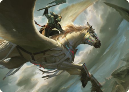 Cleaving Skyrider Art Card [Dominaria United Art Series] | Good Games Morley