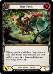 Bare Fangs (Blue) [EVR010] (Everfest)  1st Edition Rainbow Foil | Good Games Morley