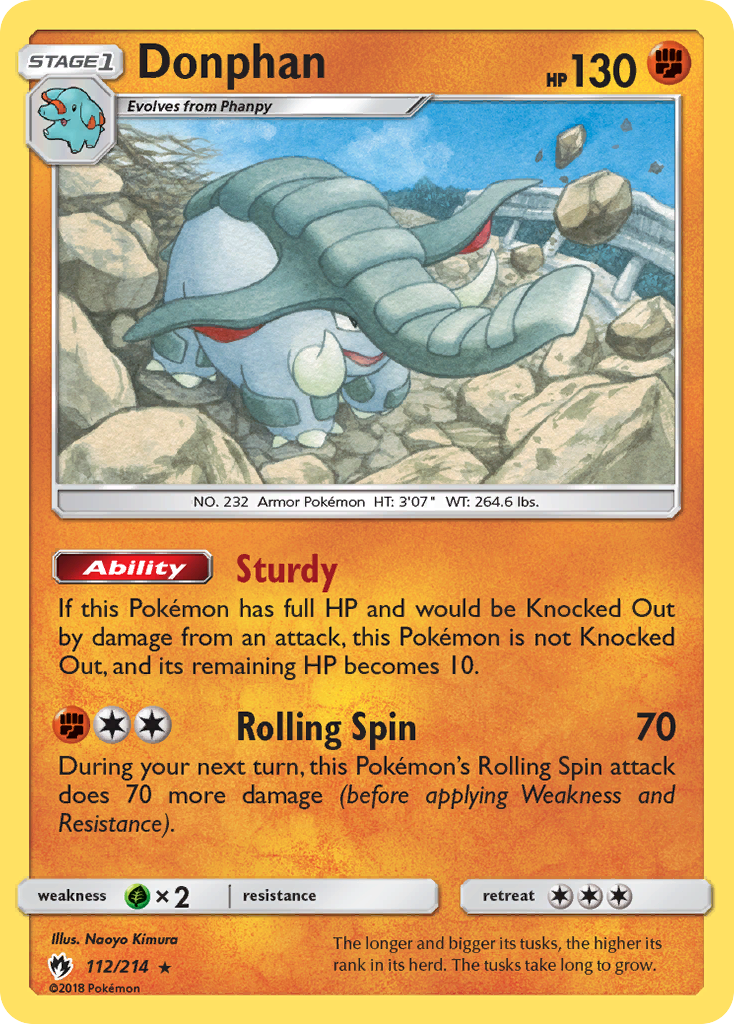 Donphan (112/214) [Sun & Moon: Lost Thunder] | Good Games Morley