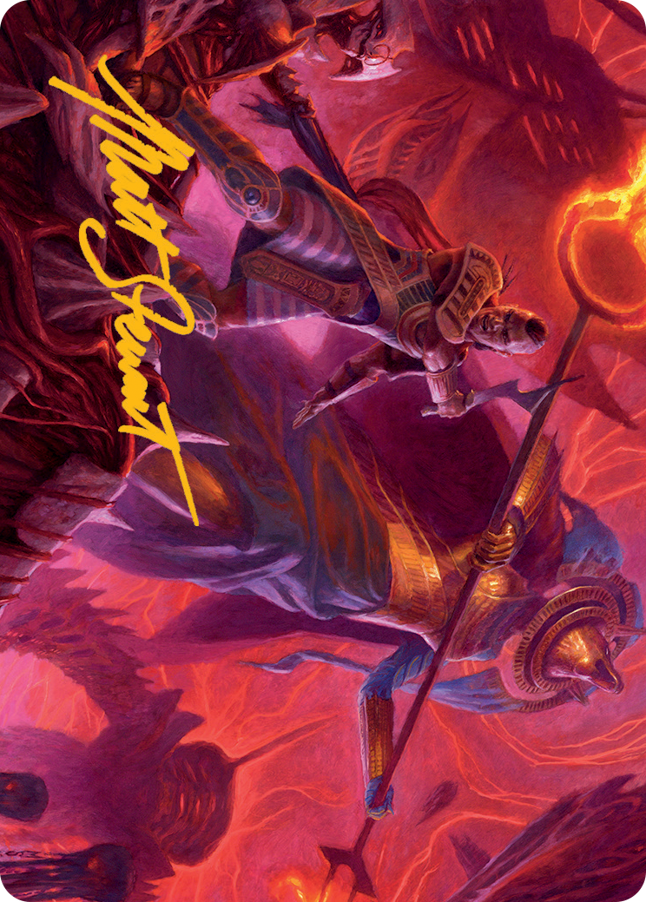 Djeru and Hazoret Art Card (Gold-Stamped Signature) [March of the Machine Art Series] | Good Games Morley