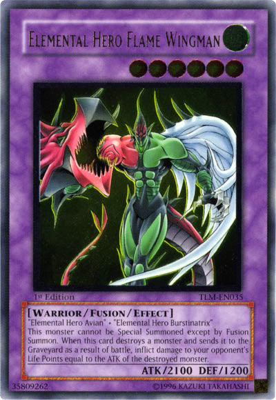Elemental Hero Flame Wingman [TLM-EN035] Ultimate Rare | Good Games Morley