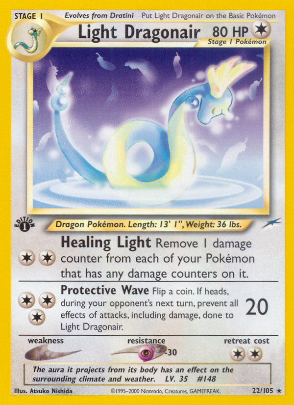 Light Dragonair (22/105) [Neo Destiny 1st Edition] | Good Games Morley