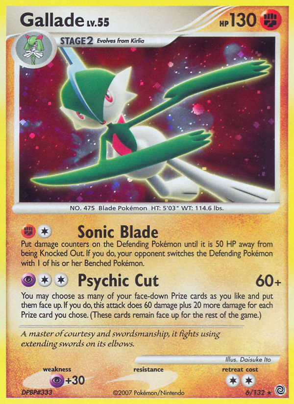 Gallade (6/132) [Diamond & Pearl: Secret Wonders] | Good Games Morley