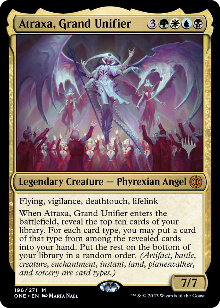 Atraxa, Grand Unifier (Promo Pack) [Phyrexia: All Will Be One Promos] | Good Games Morley