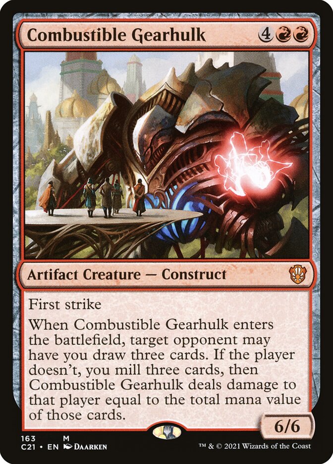 Combustible Gearhulk [Commander 2021] | Good Games Morley