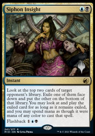 Siphon Insight (Promo Pack) [Innistrad: Midnight Hunt Promos] | Good Games Morley