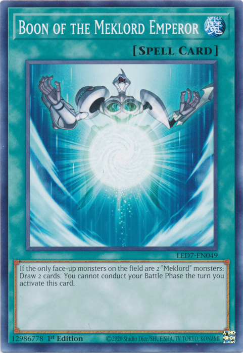 Boon of the Meklord Emperor [LED7-EN049] Common | Good Games Morley