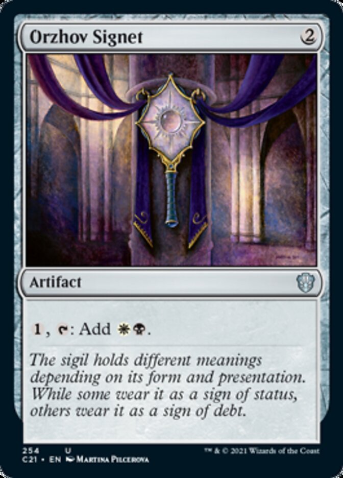 Orzhov Signet [Commander 2021] | Good Games Morley