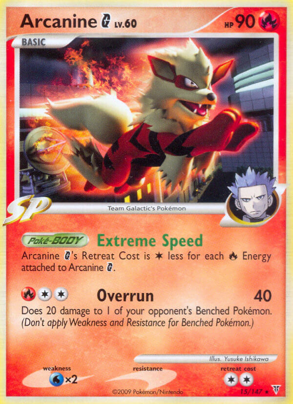 Arcanine G (15/147) (Theme Deck Exclusive) [Platinum: Supreme Victors] | Good Games Morley