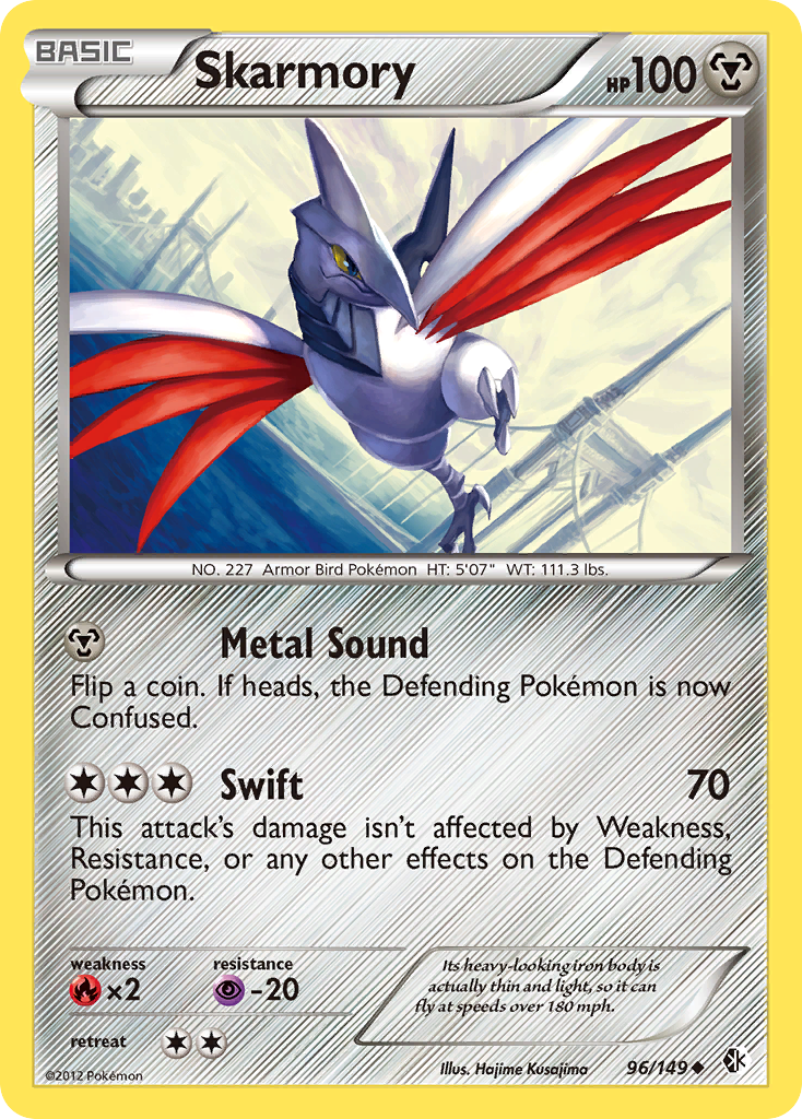 Skarmory (96/149) [Black & White: Boundaries Crossed] | Good Games Morley